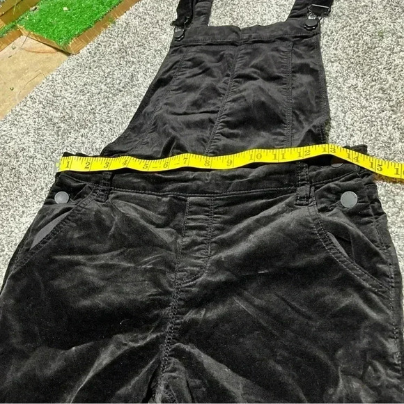 Kendall & Kylie Jumpsuit Women Size 26 Black Velvet Adjustable - Picture 6 of 11